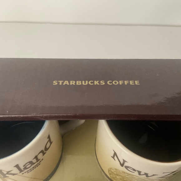 STARBUCKS COFFEE SET OF 2 DEMITASSE MUGS AUCKLAND AND NEW ZEALAND - Picture 3 of 4